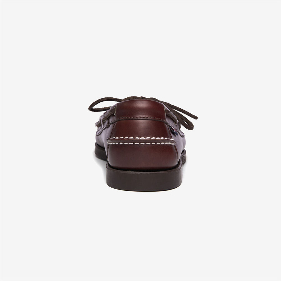 docksides portland waxed dk brown-gum