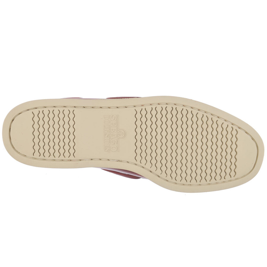 docksides portland waxed dk red