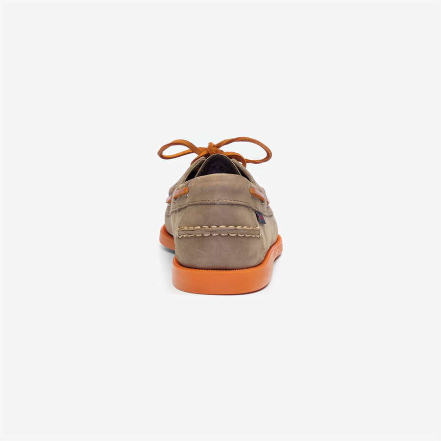 docksides portland nubuck marron taupe-orange
