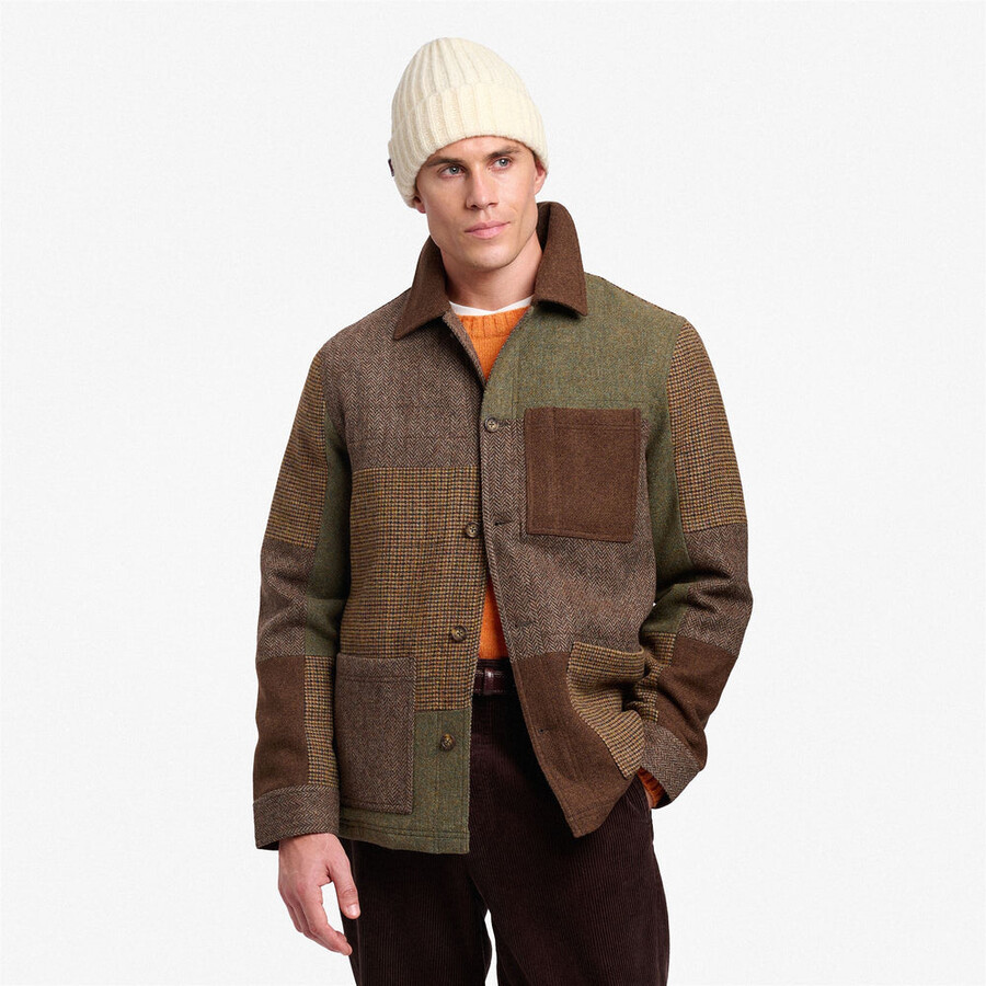 dorr patchwork marron À carreaux multicolore