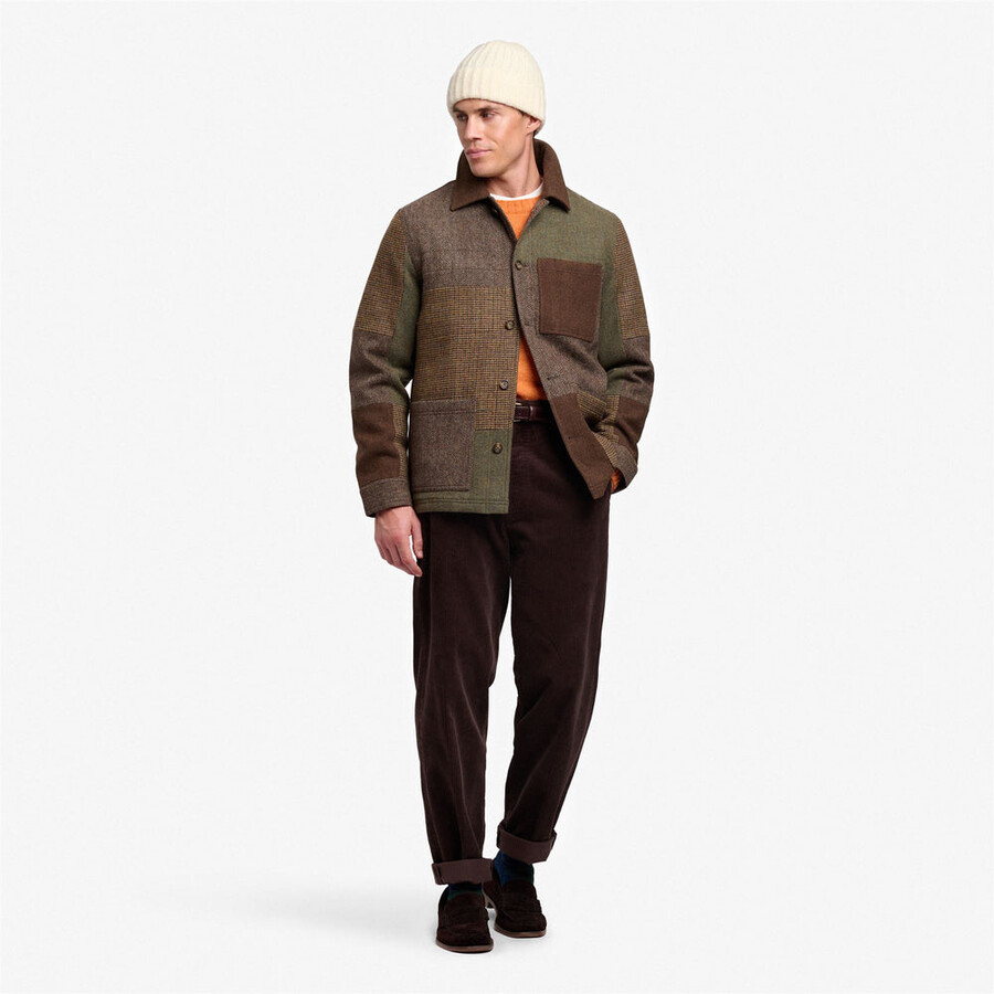 dorr patchwork marron À carreaux multicolore