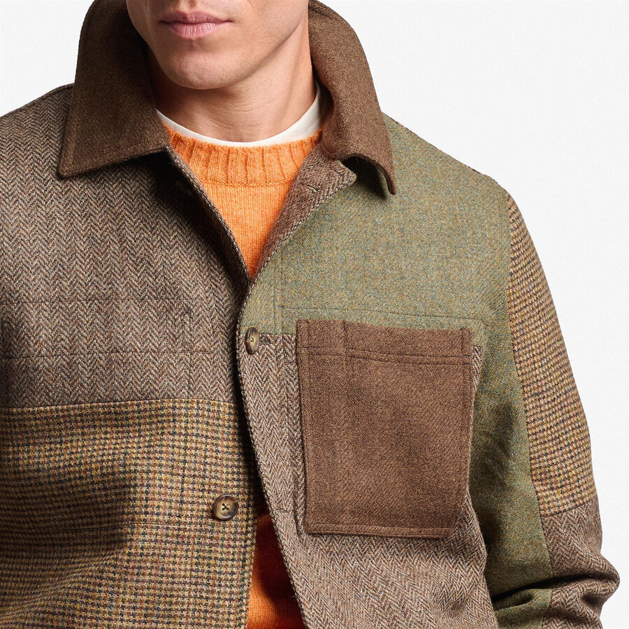 dorr patchwork marron À carreaux multicolore