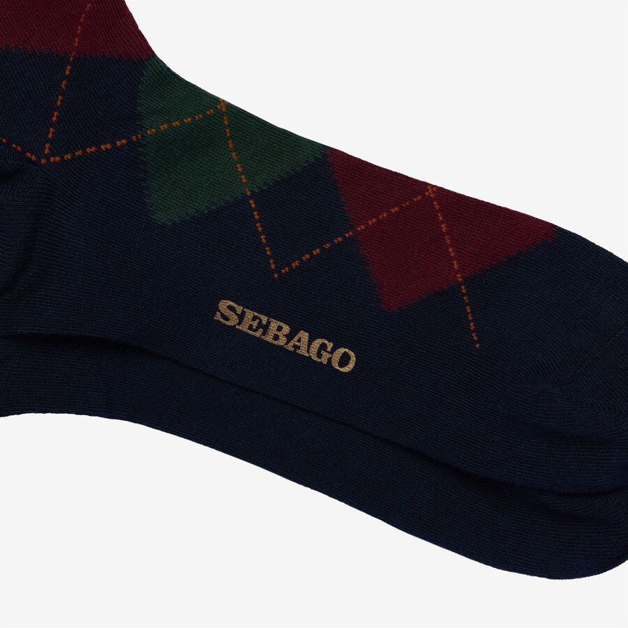 sabattus rombol bleu marine-bordeaux-vert-orange