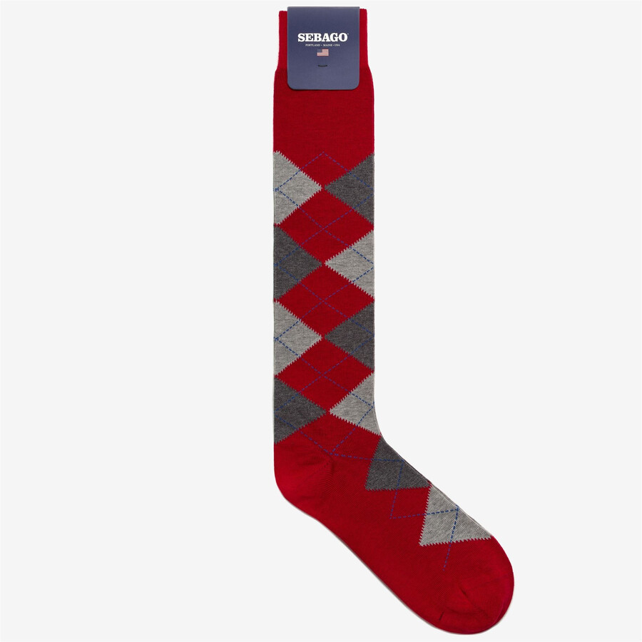 dedham 683 gris-rouge-royal ble