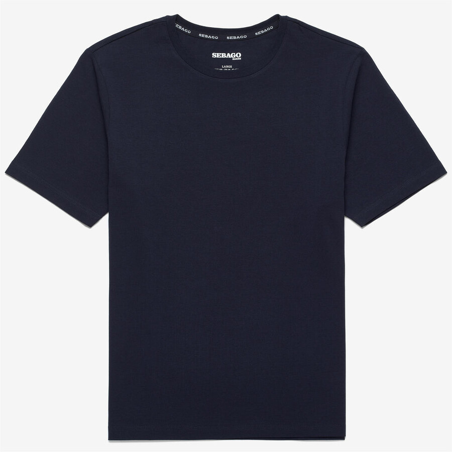 t-shirt dÉquipage bleu marine