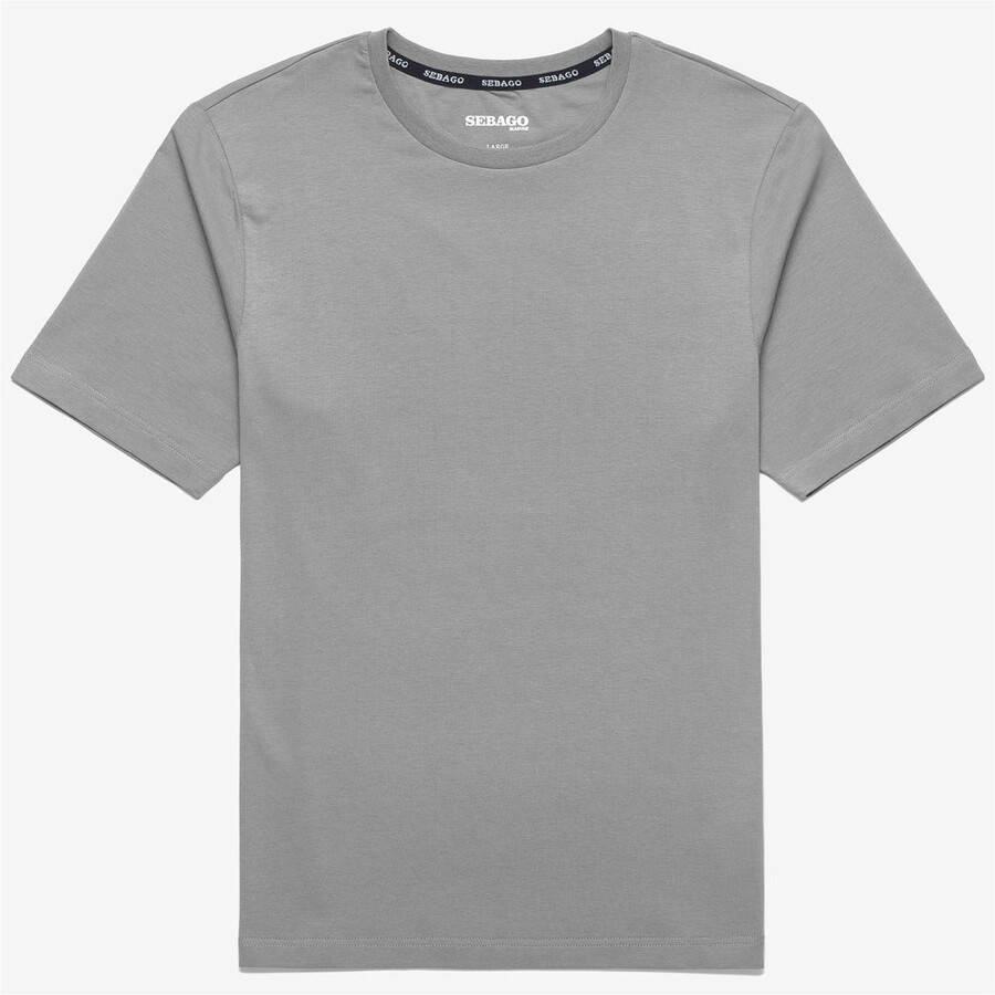 t-shirt col gris glacÉ