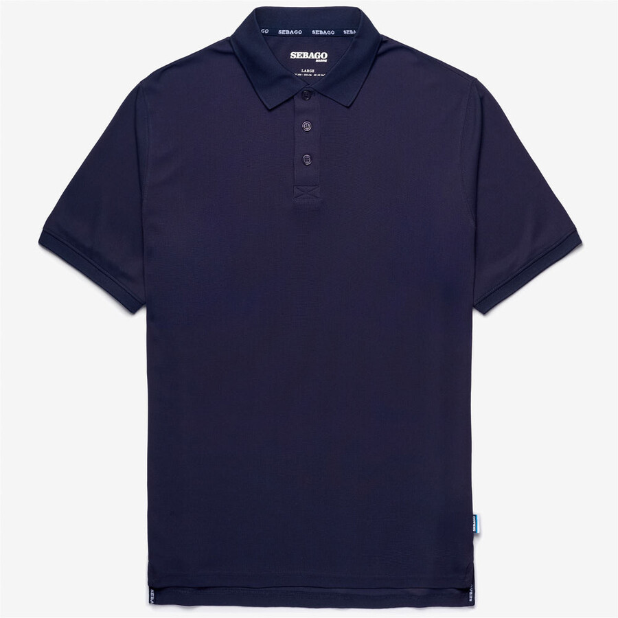 Équipage polo bleu marine