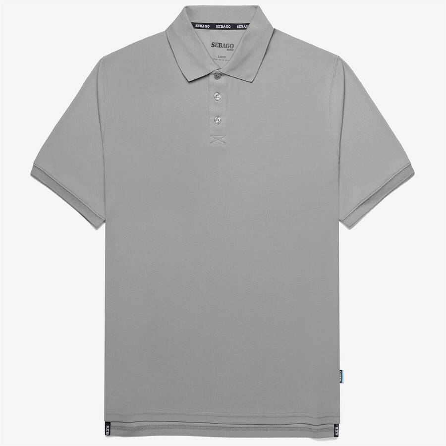 polo crew gris glacÉ