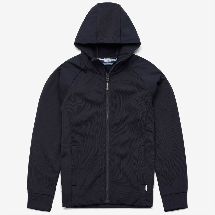 sweat À capuche crew fz bleu marine