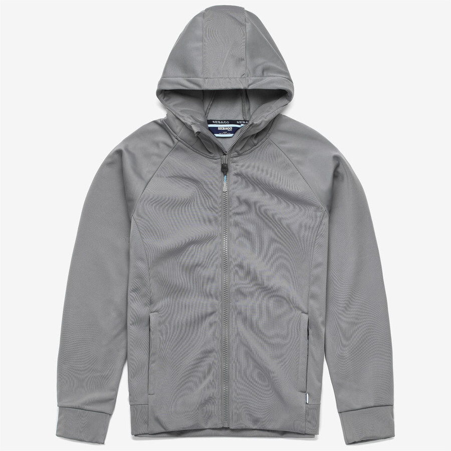 sweat À capuche crew fz gris glacÉ