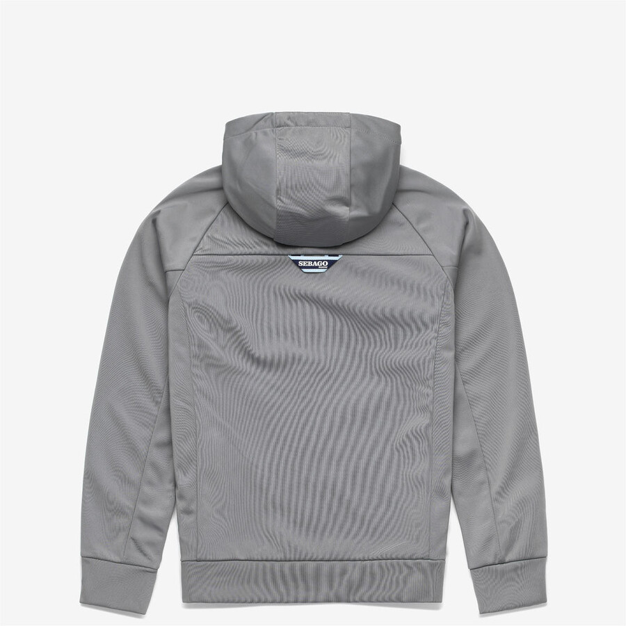 sweat À capuche crew fz gris glacÉ
